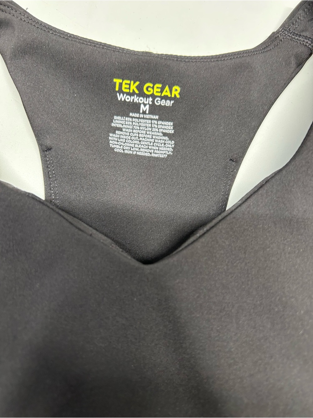 tek gear Black Racerback Performance Tank - Picture 2 of 5